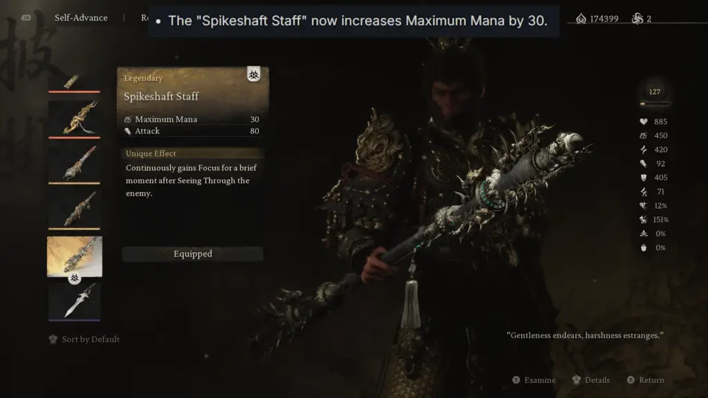 Black Myth Wukong New Update Spike Shaft Staff Buff