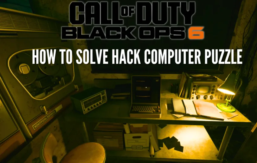 How To Solve Hack Computer Puzzle Solution Call of Duty Black Ops 6