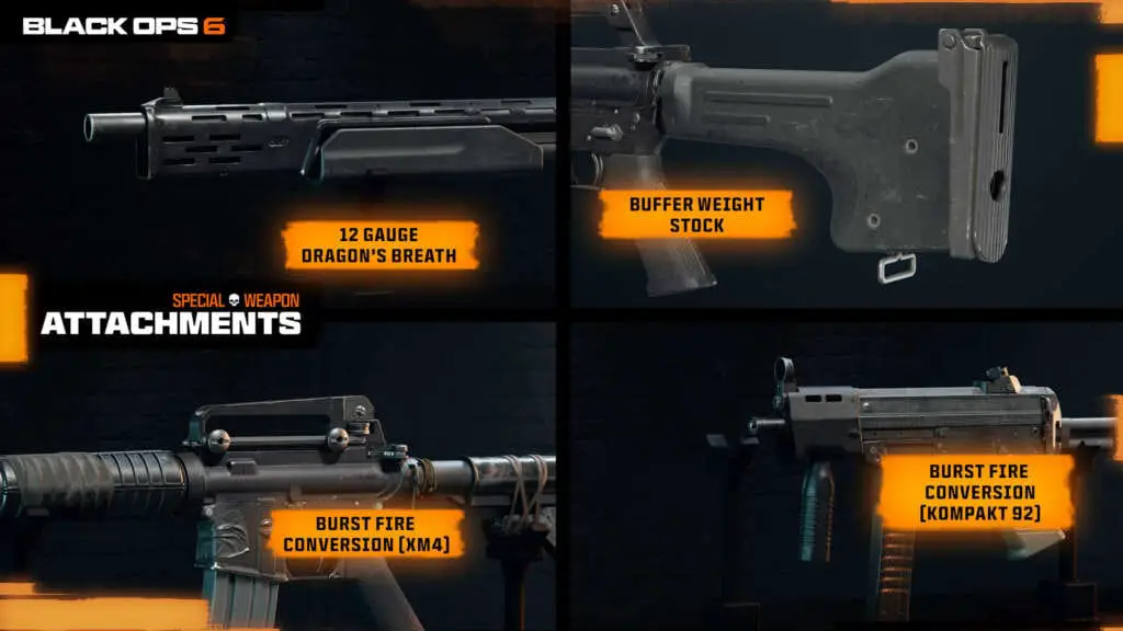 COD BO6 Season 1 Weapon Attachments