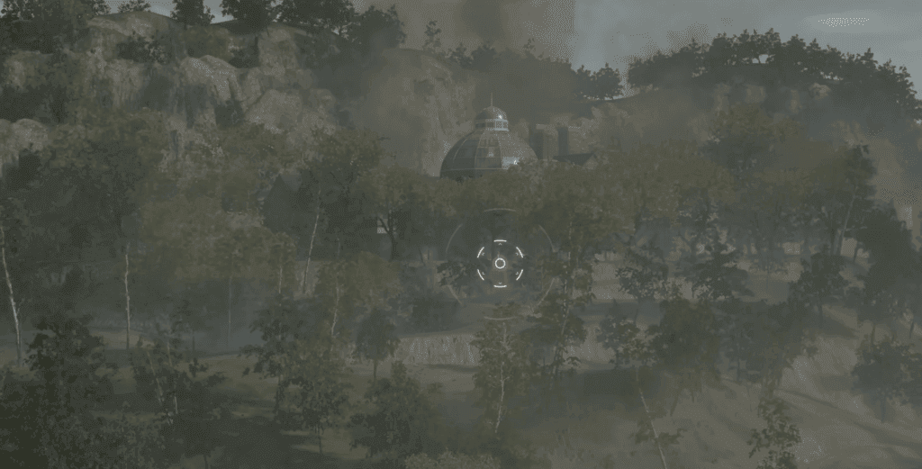 Black Ops 6 Zombies DLC Map 4 The Mansion Seen from Liberty Falls Map