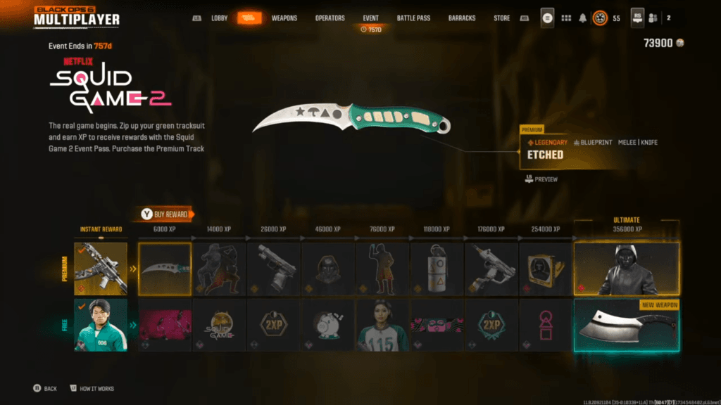 Etched Knife Weapon Blueprint