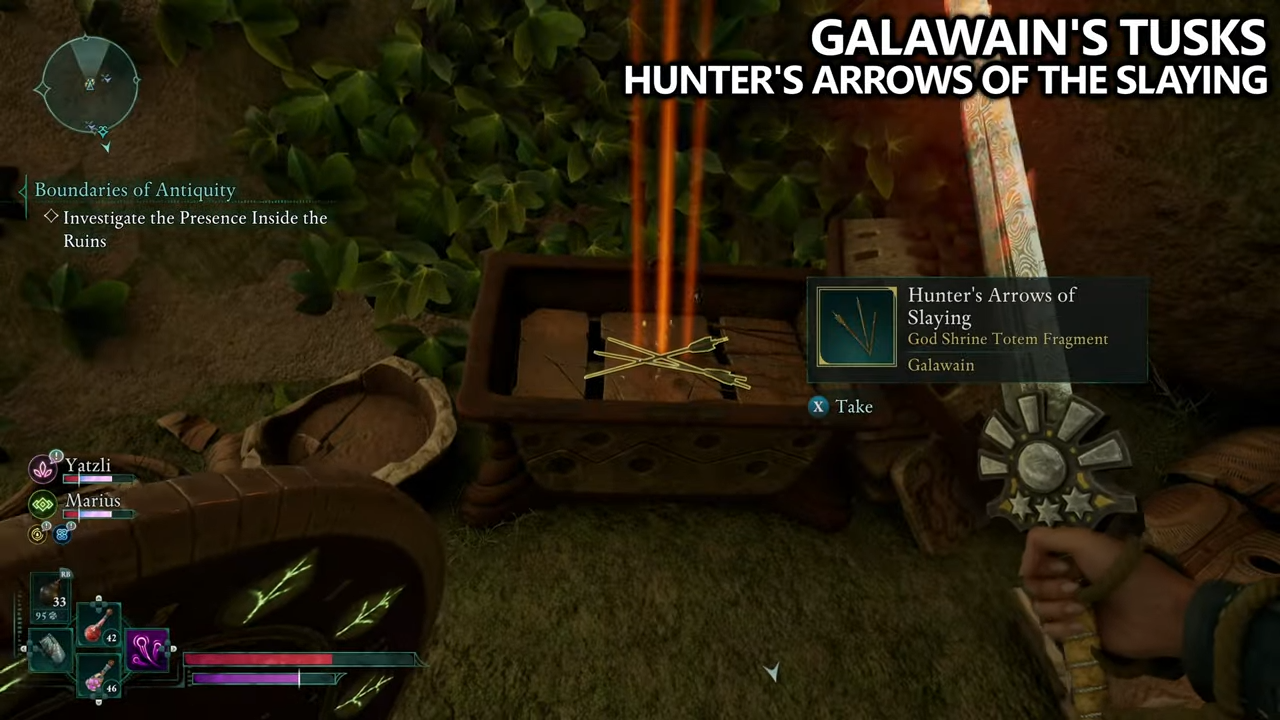 Avowed - Galawain Totem Fragments Locations - Hunters Arrow of Slaying Location (1)