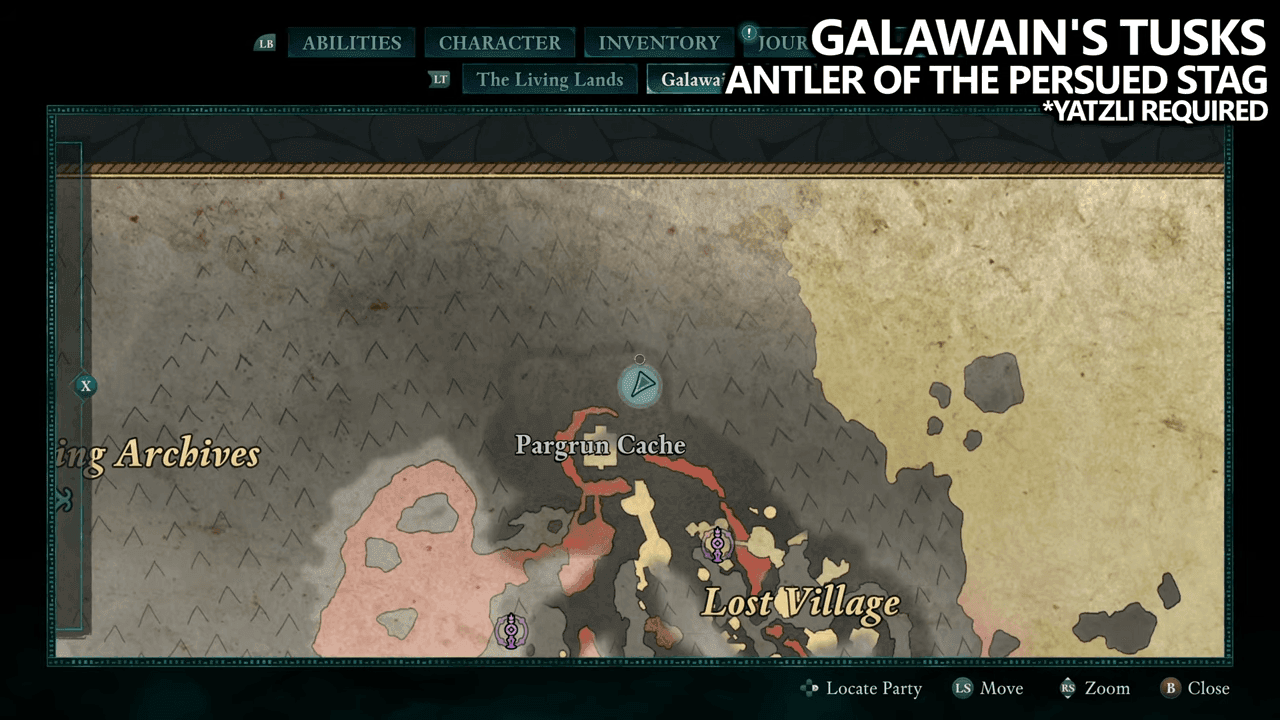 Avowed - Galawains Tusk Totem Fragment Locations - Antler of The Pursued Stag Location (4)