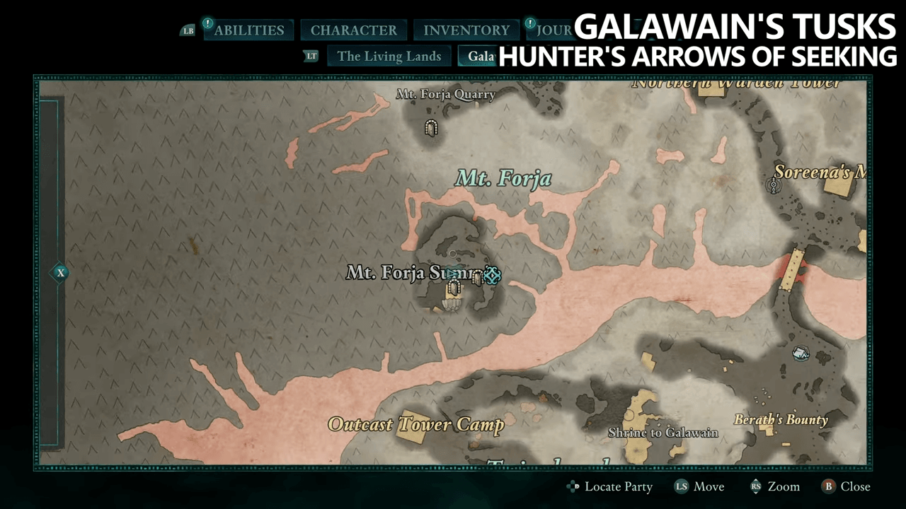 Avowed - Galawains Tusk Totem Fragment Locations - Hunters Arrow of Seeking Location (4)