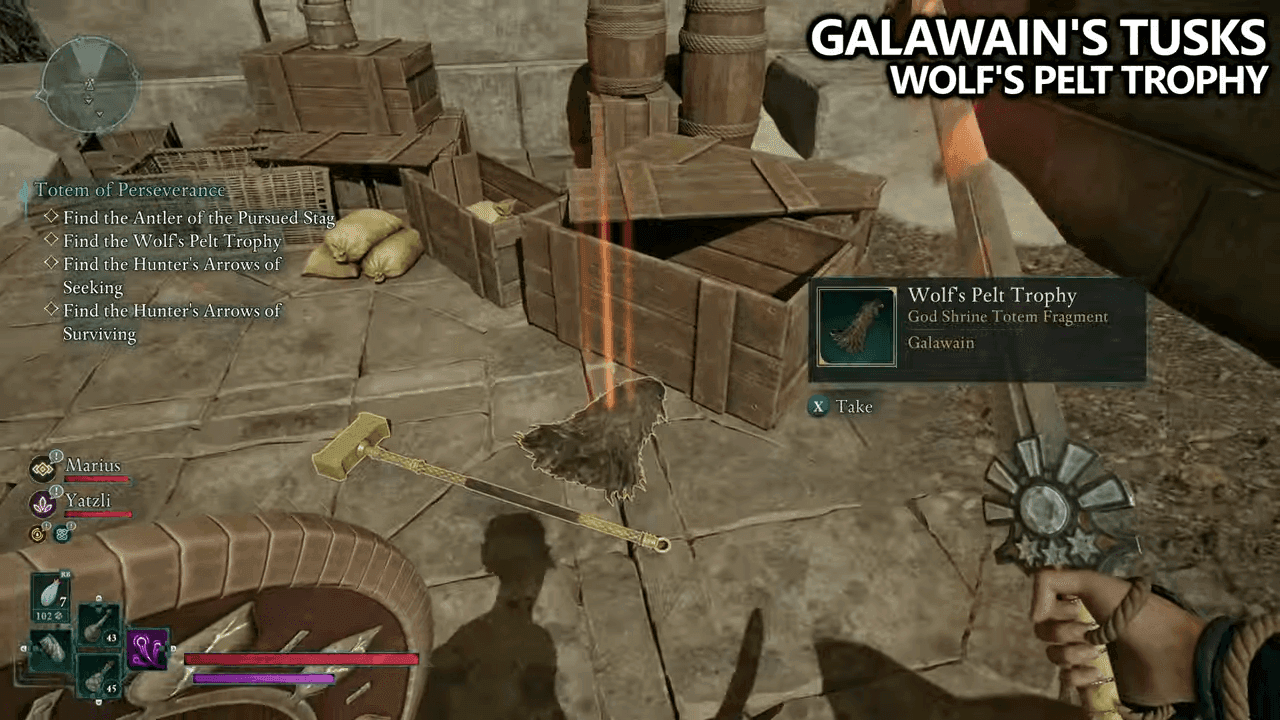 Avowed - Galawains Tusks Totem Fragments Locations - Wolfs Pelts Trophy (6)