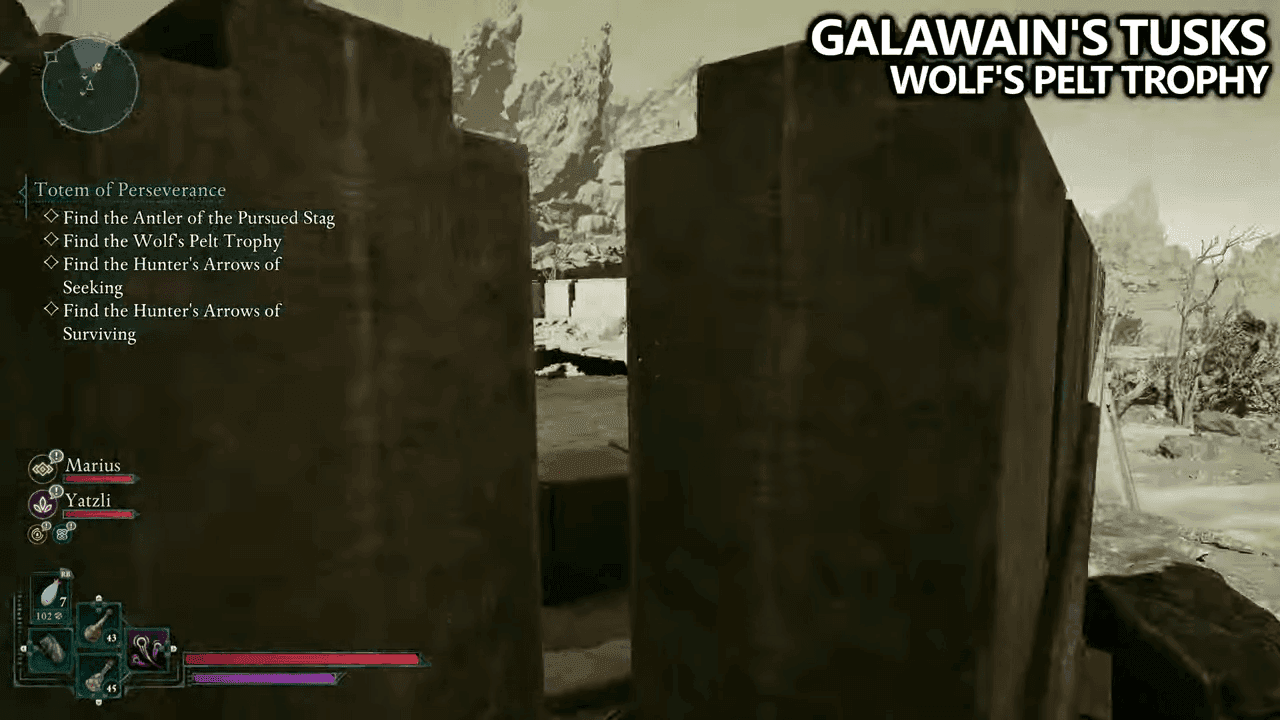 Avowed - Galawains Tusks Totem Fragments Locations - Wolfs Pelts Trophy (6)