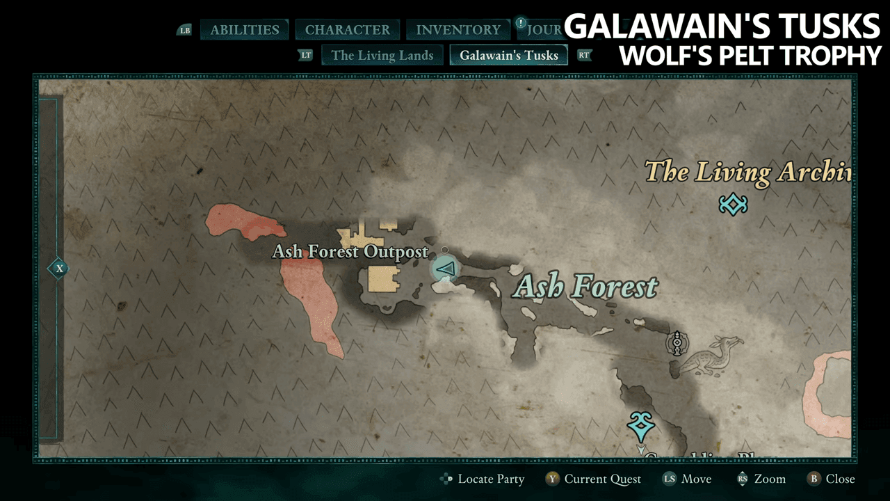 Avowed - Galawains Tusks Totem Fragments Locations - Wolfs Pelts Trophy (6)