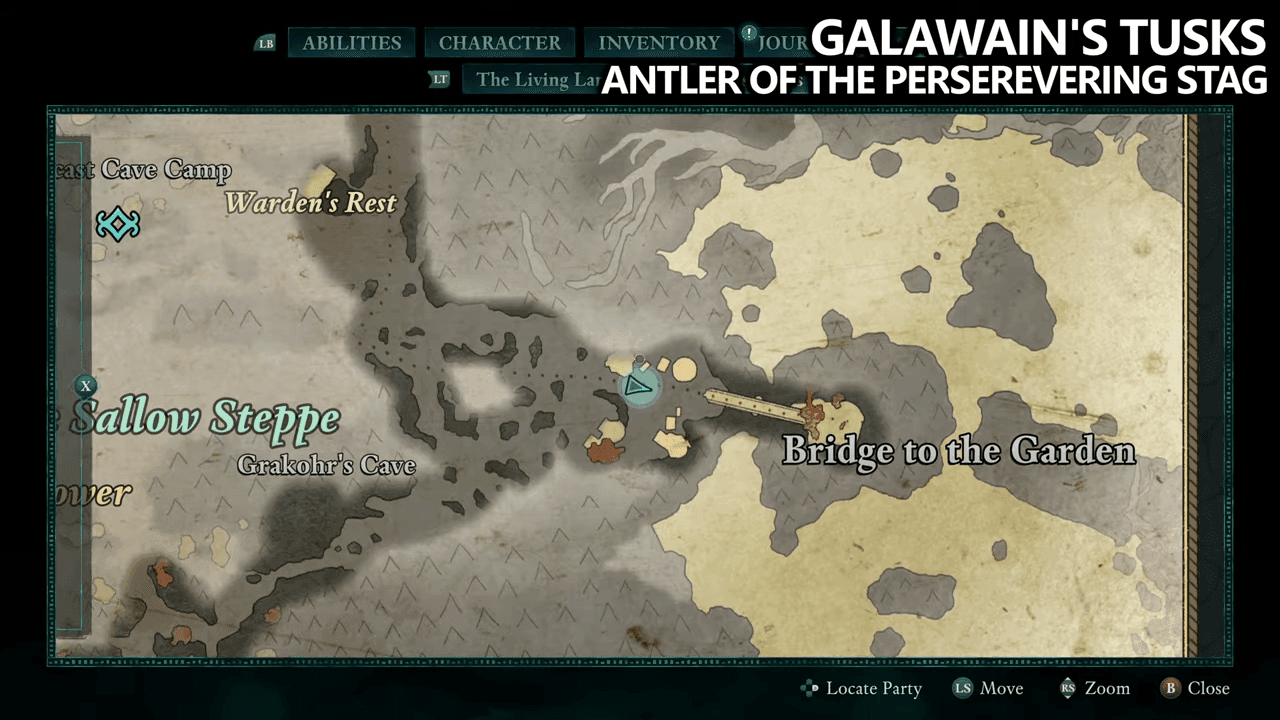 Avowed Galwains Tusk Totem Fragment Locations - Antler of Perservering Stag (1)