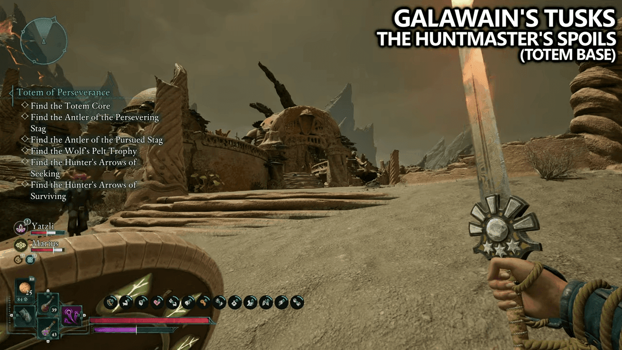 Avowed - Huntermasters Spoils God Shrine Totem Base - Galwains Tusk Totem Fragment Locations (3)