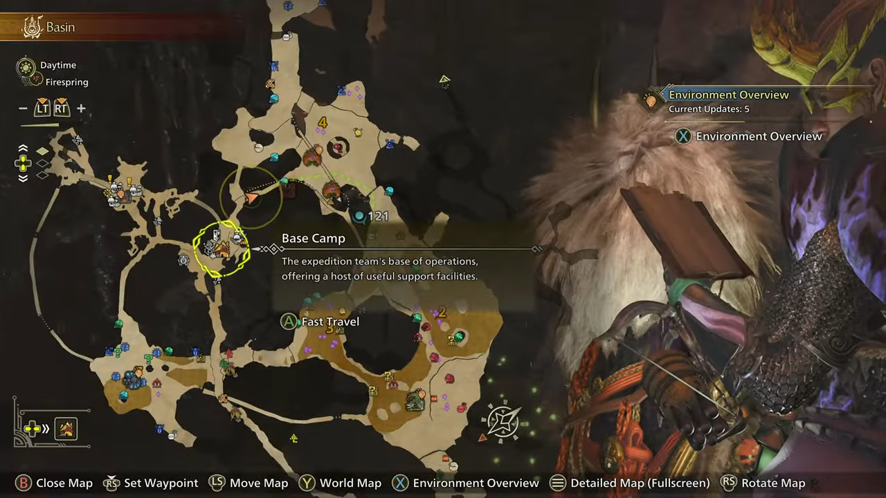 Monster Hunter Wilds Endemic Life Locations - Dareel and Samin Research Report Side Quest - Ember Ruff Lizard Location (7)