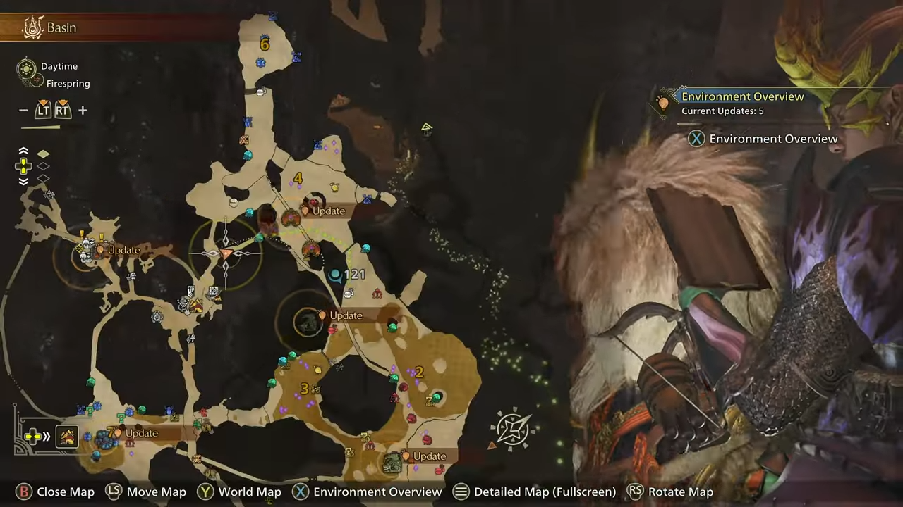 Monster Hunter Wilds Endemic Life Locations - Dareel and Samin Research Report Side Quest - Ember Ruff Lizard Location (8)